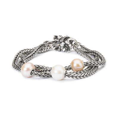 Geflochtenes Armband mit Perlen